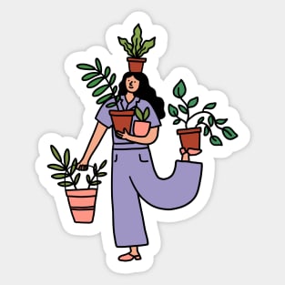 Plant Girl Sticker